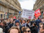 Protestas en contra de la reforma de las pensiones en Francia