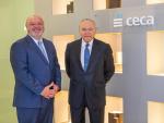 El director general de CECA, José María Méndez, y el presidente de la patronal, Isidro Fainé