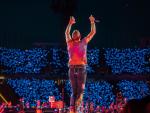El cantante de Coldplay, Chris Martin, durante un concierto en el Estadi Olímpic Lluís Companys