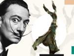 Montaje de Salvador Dalí y la musa de Iduna.