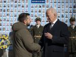 El presidente de EEUU, Joe Biden, junto a Volodymyr Zelensky.