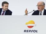 El CEO de Repsol, Josu Jon Imaz y el presidente de Repsol, Antonio Brufau.