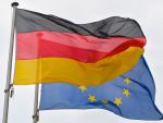 Bandera Alemania y Unión Europea