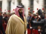 El príncipe heredero de Arabia Saudí, Mohamed bin Salman, en una visita a España en 2018.