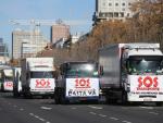 Protesta camioneros Madrid