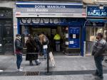 Doña Manolita, de las que más Lotería de Navidad venden de España