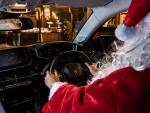 Papa Noel en coche