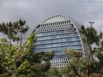 Edificio de la sede de BBVA en Madrid, conocido como ‘La Vela’, a 22 de abril de 2021, en Madrid (España).