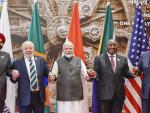 De izquierda a derecha: Ajay Banga (Banco Mundial), Lula da Silva (Brasil), Narendra Modi (India), Cyril Ramaphosa (Sudáfrica) y  Joe Biden (EEUU), durante la cumbre del G20 de 2023.