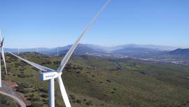 Parque eólico Merengue de Naturgy en Extremadura