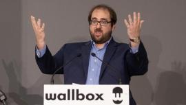 El cofundador y CEO de Wallbox, Enric Asunción, interviene en la inauguración de la nueva planta de Wallbox,