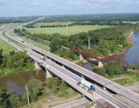 Tramo de una carretera en Texas construida con la participación de Ferrovial