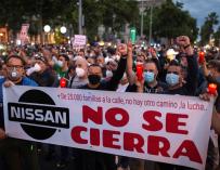 Protesta por el cierre de Nissan