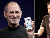 Steve Jobs (Apple) y Elon Musk (Tesla y SpaceX).