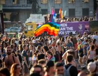 Manifestación en el día del Orgullo en Madrid