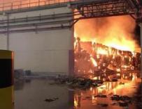 Incendio Saica fábrica Zaragoza