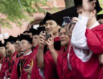 Imagen de la ceremonia de inauguración del curso en la Universidad de Harvard, en mayo de 2019, la última celebrada.