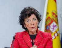 La ministra de Educación y Formación Profesional, Isabel Celaá.