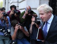 El primer ministro británico, Boris Johnson, llegando a Downing Street en imagen de archivo