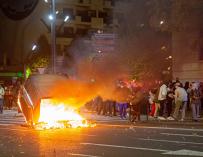 Unos 150 radicales han protagonizado esta tarde-noche disturbios en el centro de Logroño.