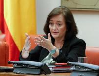 La presidenta de Airef, Cristina Herrero, en su comparecencia en la Comisión de Presupuestos