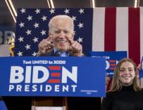 22 de febrero de 2020. Joe Biden durante un evento del Día del Caucus de Nevada.
