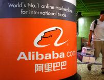 Un anuncio de Alibaba en Hong Kong