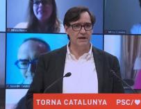 El ministro de Sanidad y candidato del PSC a las elecciones catalanas, Salvador Illa.