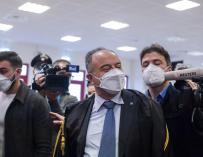 El fiscal Nicola Gratteri llega al búnker construido para alojar el juicio de más de 300 presuntos miembros de la 'Ndrangheta, la mafiamultinacional