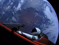 El Tesla Roadster que SpaceX lanzó al espacio en 2018.