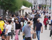 Las calles de Castro Urdiales llenas de gente este domingo H.BILBAO/EUROPA PRESS 9/5/2021