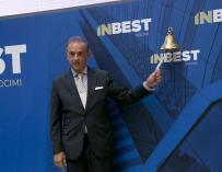 Jabier Basagoiti, presidente de Inbest, en el toque de campana de su salida al MAB
INBEST