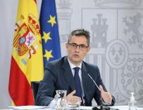 El ministro de la Presidencia, Relaciones con las Cortes y Memoria Democrática; Félix Bolaños