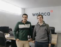 Efrén Álvarez y Andrés Casal, cofundadores de Wetaca.