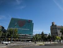 La sede de Ibercaja Banco en la plaza de Paraíso de Zaragoza.
