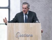 El presidente de Acciona, José Manuel Entrecanales, durante la Junta General Ordinaria de Accionistas 2022