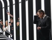 Elon Musk, en la inauguración de su fábrica en Berlín.