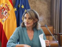 La vicepresidenta tercera y ministra para la Transición Ecológica, Teresa Ribera