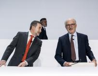 El CEO de Repsol, Josu Jon Imaz, y el presidente del grupo energético, Antonio Brufau