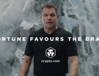 Matt Damon protagonizó la campaña masiva de Crypto.com en televisión.