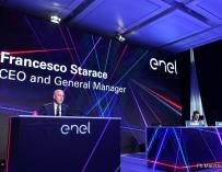 Francesco Starace, consejero delegado de Enel en la presentación del plan estratégico 2020-2022 ENEL (Foto de ARCHIVO) 26/11/2019