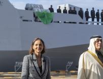 Navantia entrega tercera corbeta a Arabia Saudí en presencia de la ministra Reyes Maroto.