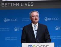 El secretario general de la OCDE, Mathias Cormann OECD Headquarters, Paris