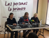 Pablo Fernández presenta a Pilar Baeza como candidata de Podemos a la alcaldía de Ávila