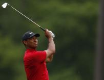 Tiger Woods vuelve a lo grande en el Masters de Augusta (EFE/EPA/JUSTIN LANE)