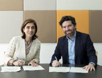 Pilar López e Íñigo de Yarza, presidentes de Microsoft e Hiberus