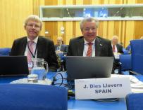 Javier Dies, consejero del CSN a propuesta del PP, en una reunión de la OIEA en 2017.