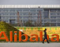 Exterior de la sede de Alibaba.