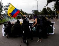 Manifestantes en Colombia. / EFE