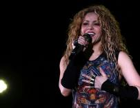 La cantante colombiana Shakira en el Cedars International Festival, el 13 de julio de 2018. EFE / EPA / NABIL MOUNZER